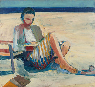 Richard Diebenkorn, Girl on the Beach Fine Art Reproduction Oil Painting