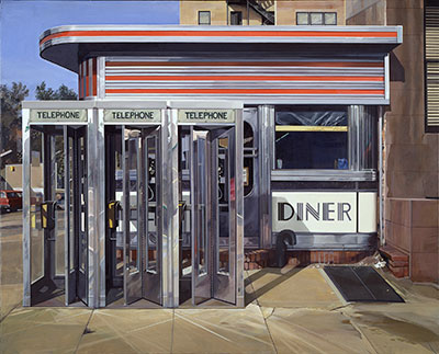 Richard Estes, Diner Fine Art Reproduction Oil Painting