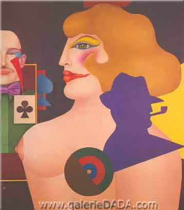 Richard Lindner, Thank You Fine Art Reproduction Oil Painting