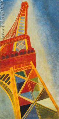 Robert & Sonia Delaunay, Eiffel Tower Fine Art Reproduction Oil Painting