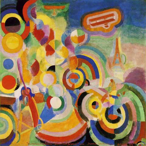 Robert & Sonia Delaunay, Homage to Bleriot Fine Art Reproduction Oil Painting