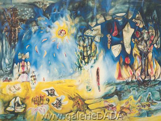 Roberto Matta, Earth is a Man Fine Art Reproduction Oil Painting
