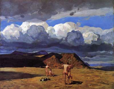 Rockwell Kent, Men and Mountains Fine Art Reproduction Oil Painting