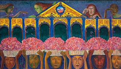 Rodolfo Morales, Flores para la Maestra Fine Art Reproduction Oil Painting