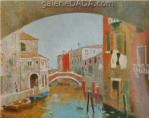 Roland Oudot, Venice Fine Art Reproduction Oil Painting