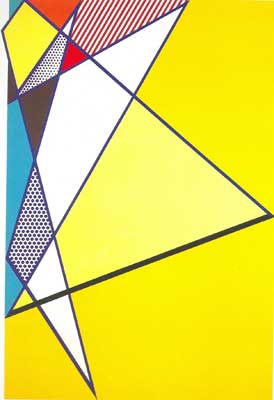 Roy Lichtenstein, Two Figures with Teepee Fine Art Reproduction Oil Painting