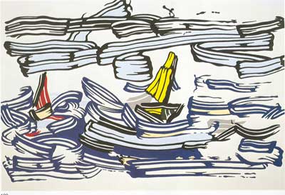 Roy Lichtenstein, Sailboats Fine Art Reproduction Oil Painting