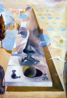 Salvador Dali, Apparition of the Visage of Aphrodite Fine Art Reproduction Oil Painting