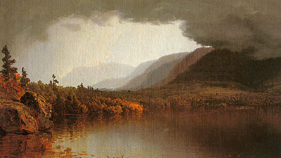 Sanford Robinson Gifford, Autumn in the Catskills Fine Art Reproduction Oil Painting