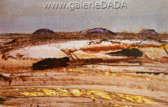 Sidney Nolan, Central Australian Landscape Fine Art Reproduction Oil Painting