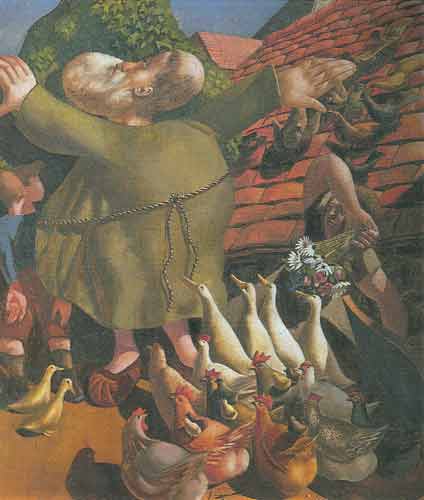Stanley Spencer, St Francis and the Birds Fine Art Reproduction Oil Painting