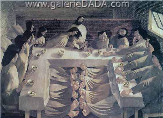 Stanley Spencer, The Last Supper Fine Art Reproduction Oil Painting
