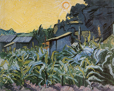 Stuart Davis, Setting Sun, Tioga, Pa. Fine Art Reproduction Oil Painting