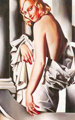 Tamara de Lempicka, Reclining Nude Fine Art Reproduction Oil Painting