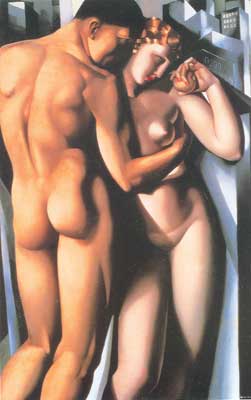Tamara de Lempicka, Adam and Eve Fine Art Reproduction Oil Painting
