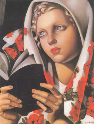 Tamara de Lempicka, The Polish Girl Fine Art Reproduction Oil Painting