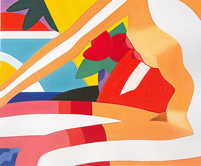 Tom Wesselmann, Sunset Nude with Red Stockings Fine Art Reproduction Oil Painting