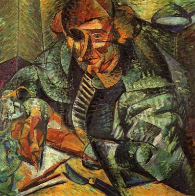 Umberto Boccioni, The Farewells Fine Art Reproduction Oil Painting