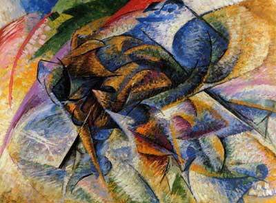 Umberto Boccioni, Dynamism of a Biker Fine Art Reproduction Oil Painting