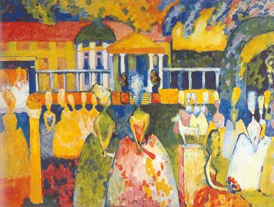 Vasilii Kandinsky, Crinolines Fine Art Reproduction Oil Painting