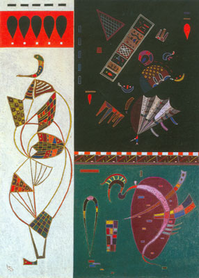 Vasilii Kandinsky, Division Unite Fine Art Reproduction Oil Painting