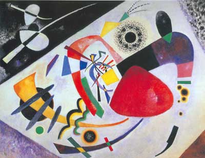Vasilii Kandinsky, Red Spot II Fine Art Reproduction Oil Painting
