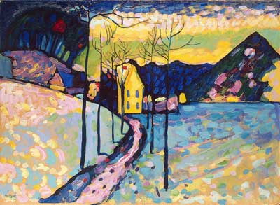 Vasilii Kandinsky, Winter Landscape Fine Art Reproduction Oil Painting