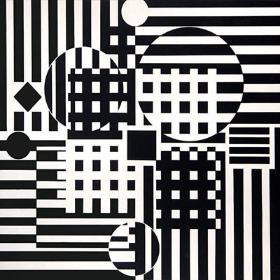 Victor Vasarely, Encelade Fine Art Reproduction Oil Painting