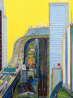 Wayne Thiebaud, Morning Freeway Fine Art Reproduction Oil Painting
