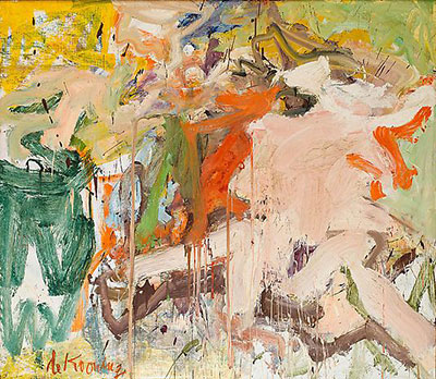 Willem De Kooning, Two Figures in a Landscape Fine Art Reproduction Oil Painting
