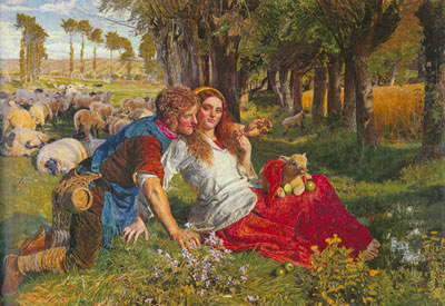 William Holman Hunt, The Hireling Shepherd Fine Art Reproduction Oil Painting