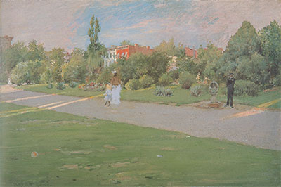 William Merritt Chase, Park in Brooklyn Fine Art Reproduction Oil Painting