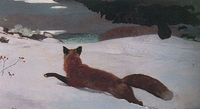 Winslow Homer, Fox Hunt Fine Art Reproduction Oil Painting