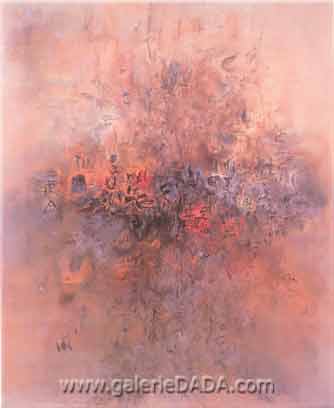 Zao Wou-Ki, And the Earth Had No Form Fine Art Reproduction Oil Painting