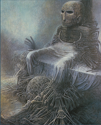 Zdzislaw Beksinski, Stone Man Fine Art Reproduction Oil Painting