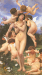 Adolphe-William Bouguereau, Printemps Fine Art Reproduction Oil Painting