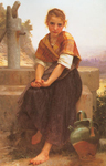 Adolphe-William Bouguereau, The Broken Pitcher Fine Art Reproduction Oil Painting