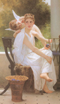 Adolphe-William Bouguereau, Work Interrupted Fine Art Reproduction Oil Painting