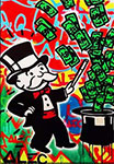 Alec Monopoly,  Magician Fine Art Reproduction Oil Painting