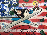 Alec Monopoly, Plane Fine Art Reproduction Oil Painting
