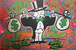 Alec Monopoly, Weightlifter Fine Art Reproduction Oil Painting