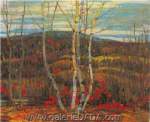 Alexander Y. Jackson,  Maple and Birches Fine Art Reproduction Oil Painting