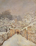 Alfred Sisley, Snow at Louveciennes Fine Art Reproduction Oil Painting