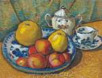 Alfredo Ramos Martinez, Table with Fruits Fine Art Reproduction Oil Painting