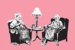  Banksy, Grannies Fine Art Reproduction Oil Painting