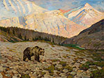 Carl Rungius, Grizzly Bear Fine Art Reproduction Oil Painting