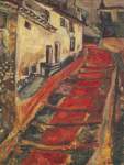 Chaim Soutine,  Red Stairway at Cagnes Fine Art Reproduction Oil Painting