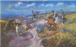 Charles M. Russell, A Tight Dally and Loose Latigo Fine Art Reproduction Oil Painting