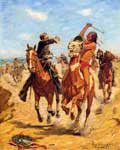 Charles Schreyvogel, The Duel Fine Art Reproduction Oil Painting