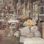 Childe Hassam, The Room of Flowers Fine Art Reproduction Oil Painting